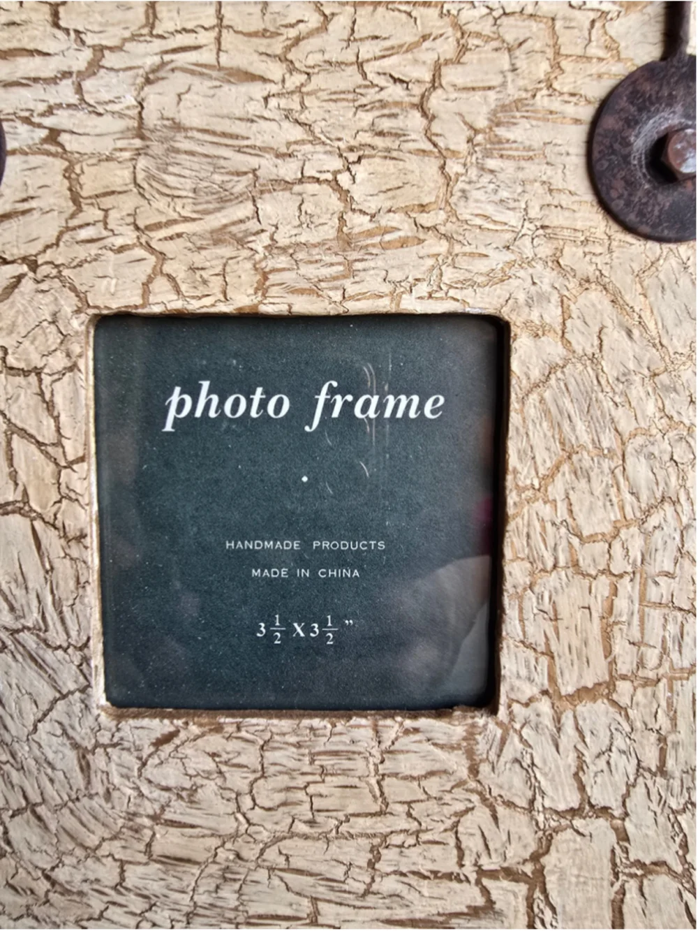 Unique Hanging Picture Frame Rustic Farmhouse Vintage One Size Beige Brown